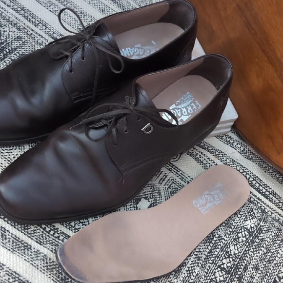 Salvatore Ferragamo Men's Brown Leather Shoes - Picture 7 of 12